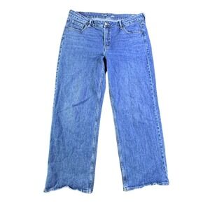 Old Navy Jeans Size 16 Mid-Rise Wide Leg Denim Blue Casual